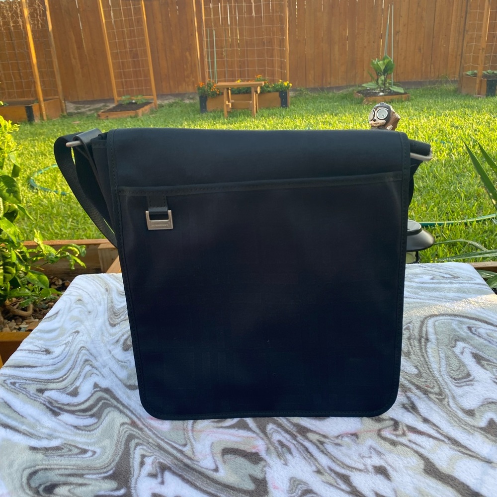 Burberry London Shoulder Bag  Black Nylon